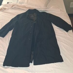 London Fog Dark Gray Trench Coat Mens SIZE 44 Reg